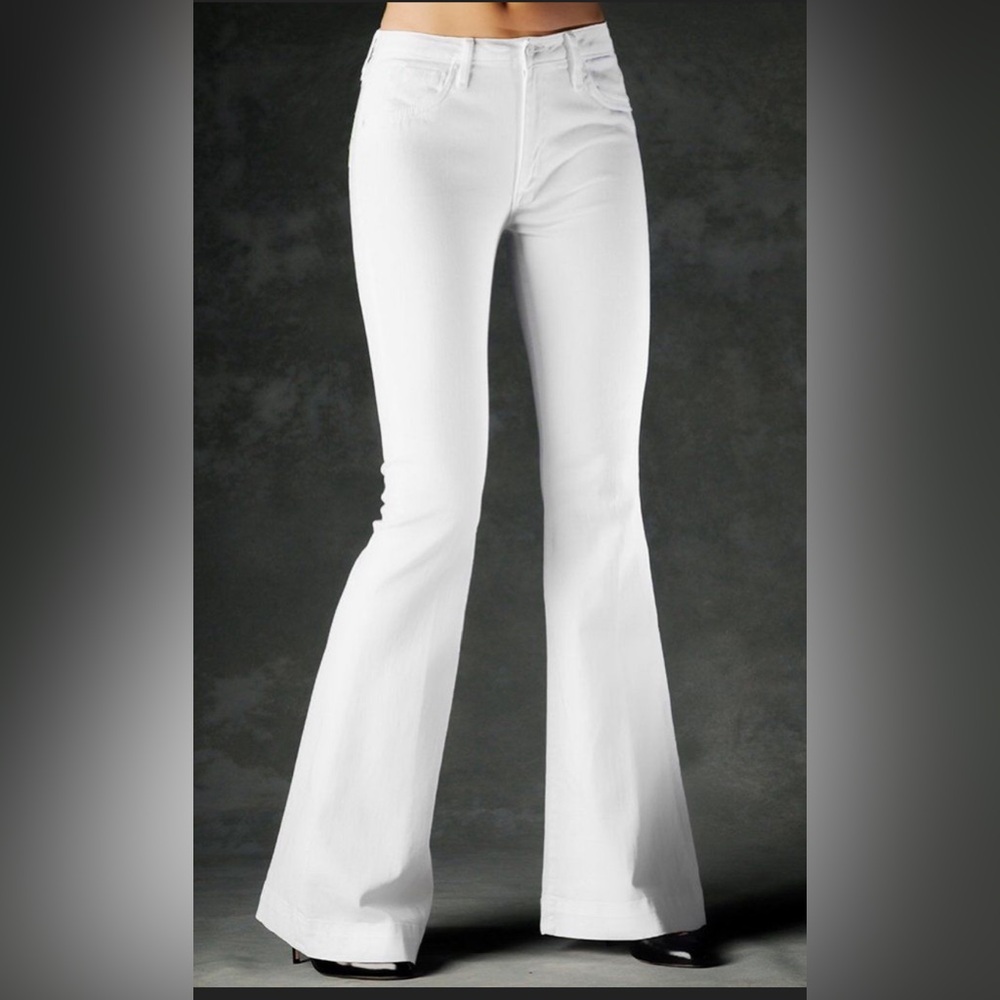 a.n.a. modern flare, white jeans, nearly new